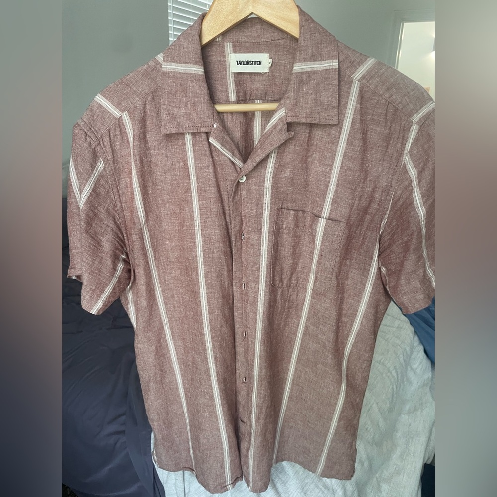 Taylor stitch Hawthorne short sleeve linen/cotton blend 42 L